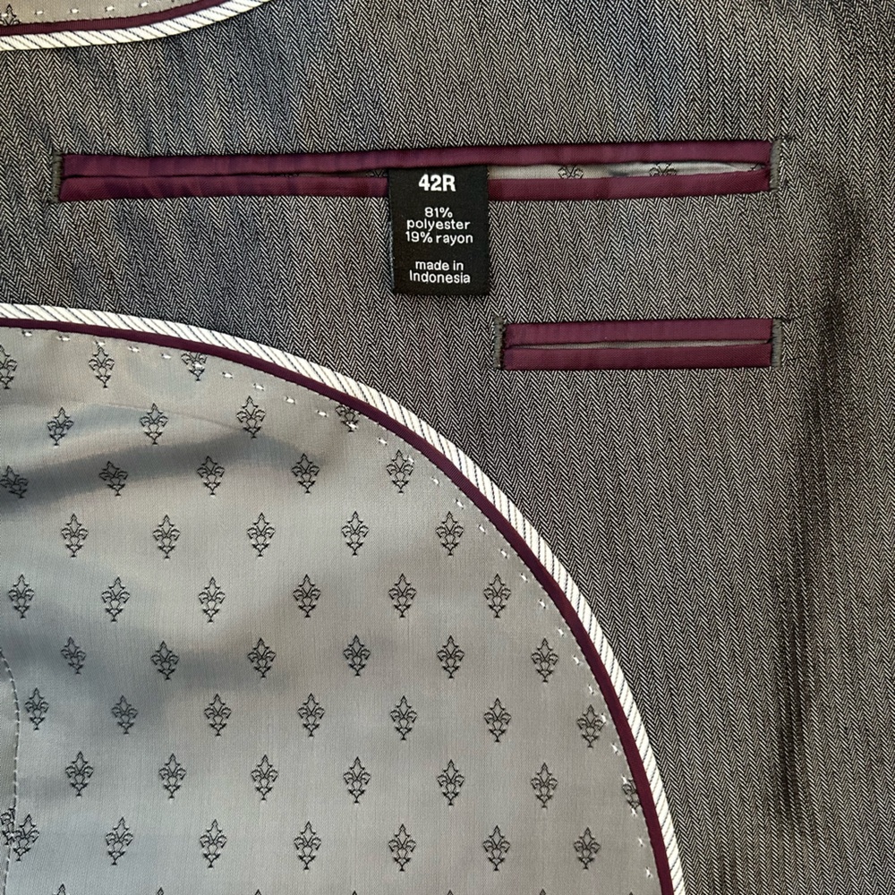 Bar lll slim fit, silver/grey, 2 piece suit - Picture 14 of 16